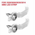 thumbnail image 4 of 50/100 Mounting Brackets Clip -Side Fixing Clips for 5050 LED Strip Light Bar, 4 of 7