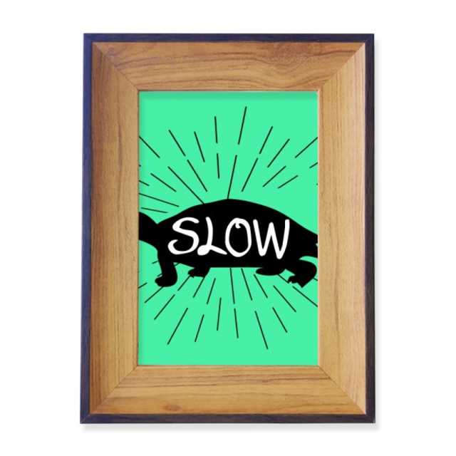 Black Tortoise Animal Outline Natural Photo Frame Exhibition Display Art Desktop Painting