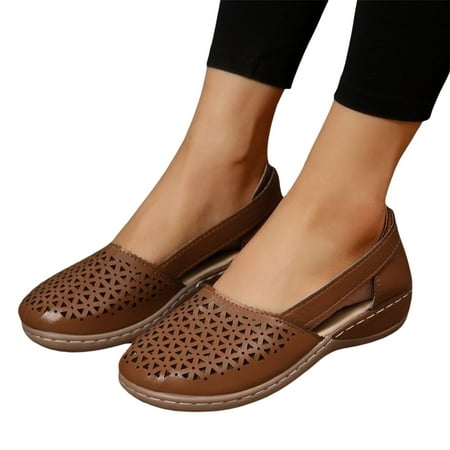 

LoyisViDion Clearance Sandals for Women Woman Summer Fashion Casual Sandals Casual Flat Solid Color Loophole Shoes Flash Picks Black 8