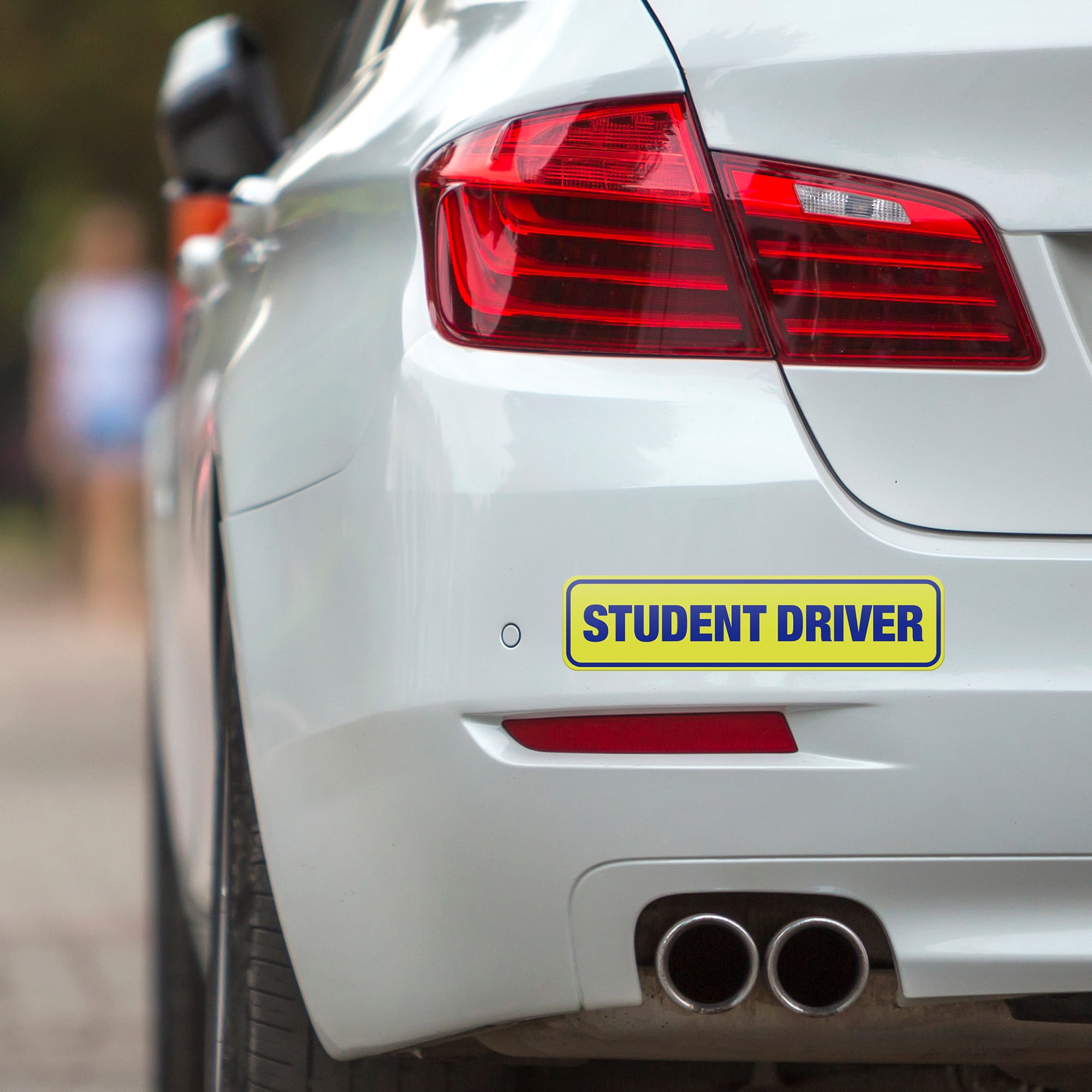 HY-KO Student Driver Vehicle Magnet, 3” x 12” Size, Affixes to All Metal Cars, Removable