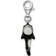 thumbnail image 3 of Sterling Silver Amore La Vita Rhodium-Pl 3-D Enameled Orca Whale Charm (40 X 10) Made In Thailand qcc837, 3 of 6