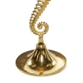 thumbnail image 5 of DecMode 16" x 28" Gold Aluminum Metal Pedestal Sea Horse Accent Table with Black Marble Tabletop, 1-Piece, 5 of 15