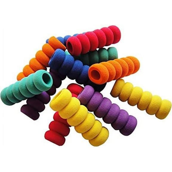 Nvzi 12 Pcs. Pencil Grips, Soft Cushioned Foam, Assorted Colors