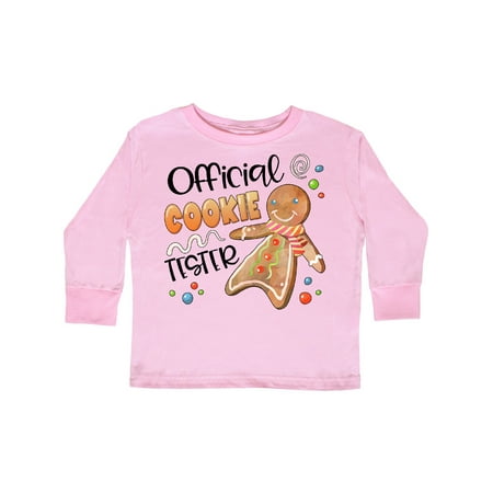 

Inktastic Official Cookie Tester Cute Gingerbread Gift Toddler Boy or Toddler Girl Long Sleeve T-Shirt