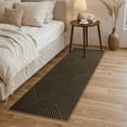 thumbnail image 5 of RUG ROBOT Modern Geometric 2'x6' Runner Rugs for Entryway Hallway, Washable Easy Jute Indoor Outdoor Rug, Non Slip Farmhouse Carpet for Patio Laundry Room Kitchen Bedroom, Cross 2, 5 of 10