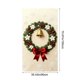 thumbnail image 3 of Cortina de puerta de Navidad - Decoración navideña estilo bordado de 35" x 72" para puerta principal, pared y fiesta, 3 of 6