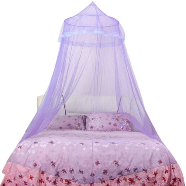 Cortina colgante de techo con mosquitera de cúpula de princesa europea, dormitorio de bebé para adultos, cama doble, dosel de encaje sidaley JJ21392-05