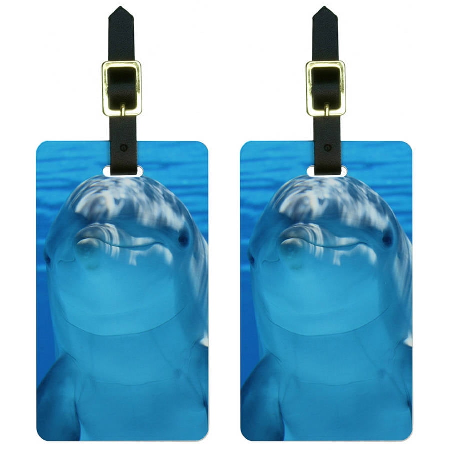 Graphics and More Dolphin Underwater Ocean Scuba Diving Luggage Tags