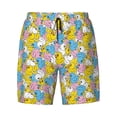 thumbnail image 4 of Lsque Mens Swim Trunks Colorful Duck Pattern - Bathing Suit Compression Liner - Beach Swim Shorts Swimwear - (S-3XL) - Stretch Quick Dry -X-Large, 4 of 9