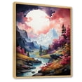 thumbnail image 2 of Designart "Dreamy Mountain Fantasy" Landscape Mountains Floater Framed Wall Decor, 2 of 5