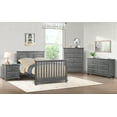 Oxford Baby Kenilworth 4in1 Convertible Crib, Graphite Gray