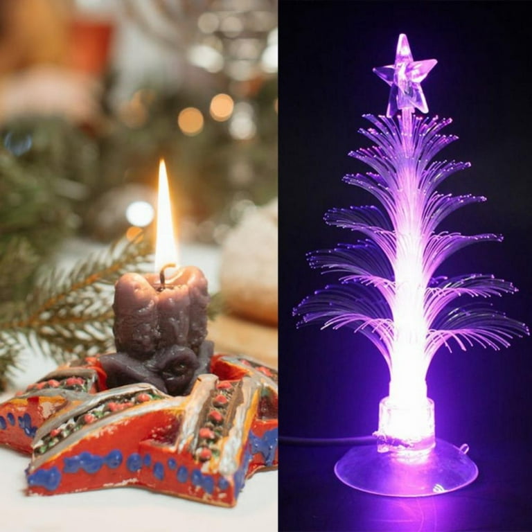2PCS Mini LED Christmas Tree Holiday Decoration,Muti-Colour Desk ...