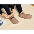 thumbnail image 3 of LEMZONE Fuzzy Slipper Socks for Men Fleece Lining Low Cut Cabin Socks with Grips Christmas Stocking Stuffers, 3 of 4