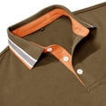 thumbnail image 7 of Kcolen Mens Polo Shirts Cotton Men's Casual Business Color Block Ribbed Lapel Button Down T Shirt Comfortable Stylish Wear Casual Summer Outdoor Basic, 7 of 7