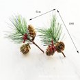 thumbnail image 1 of Material hecho a mano DIY simulación agujas de pino bayas rojas de Navidad ramas de pino decoración de árbol de Navidad ramo, 1 of 6