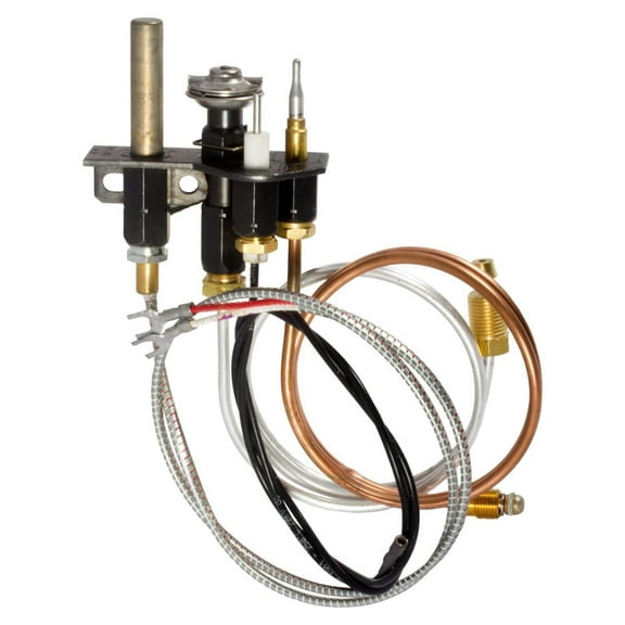 Kozy Heat 700-089 Original Propane Gas Assembly with All componets for Direct Vent Fireplace, Gas logs and stoves. Black