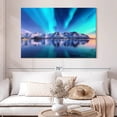 thumbnail image 2 of Elephant Stock Amazing Aurora Borealis Wall Art - Horizontal Canvas Wall Art - Living Room Wall Decor - Nature Canvas - Turquoise And Blue Decor - 51" x 34", 2 of 8