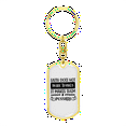thumbnail image 4 of It Makes Them Possible Stainless Steel or 18k Gold Premium Swivel Dog Tag Keychain, 4 of 15