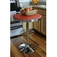 thumbnail image 5 of AmeriHome Adjustable Red Vinyl Finish Top Retro Soda Shop Round Table, 5 of 5