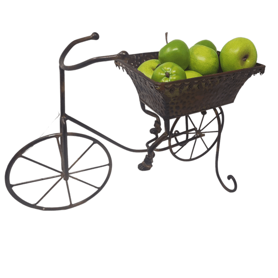 FantasticDecor Brown Metal Bicycle Planter