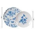 thumbnail image 5 of Crown Display Plastic Wedding Plates 40 Piece - Blue Floral Design (20 Guests), 5 of 5