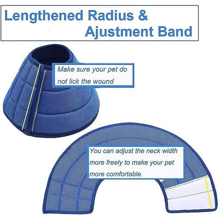 Depets Adjustable Recovery Pet Cone E-Collar For Cats Puppy Rabbit, Plastic Elizabeth Protective Collar Wound Healing Practical Neck Cover, Neck Girth 8.1 In