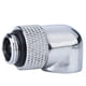 thumbnail image 3 of Conector de tubo giratorio de ángulo de 90 grados, conector acodado de rosca G1/4 de refrigeración por agua para PC, plateado, 3 of 9