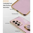 thumbnail image 2 of Compatible with Samsung Galaxy A72 Case Ring Holder Magnet Green, for Samsung Galaxy A72 Phone Case Silicone Shockproof Plate Luxury Slim Cover (Purple), 2 of 14