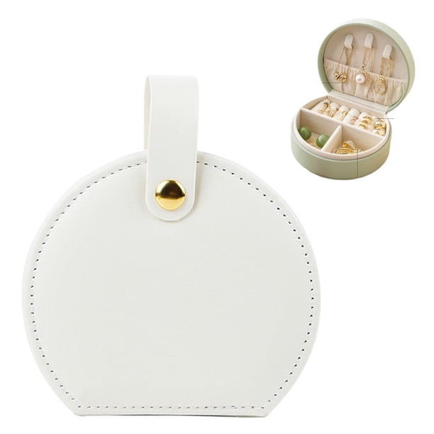 Pequeña caja portátil del organizador de la joyería del viaje for los pendientes de los anillos del collar