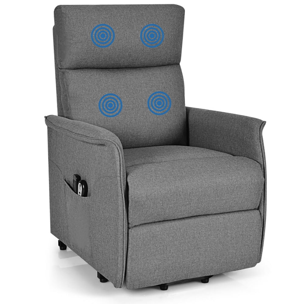 Finihen Electric Power Lift Relax Sofa Recliner Chair, Power Lift Recliner Sofa, Power Lift Massage Recliner Chair for Elderly with Heavy Padded Cushion, for Living Room, Bedroom, Gray Finihen Electric Power Lift Relax Sofa Recliner Chair, Power Lift Recliner Sofa, Power Lift Massage Recliner Chair for Elderly with Heavy Padded Cushion, for Living Room, Bedroom, Gray