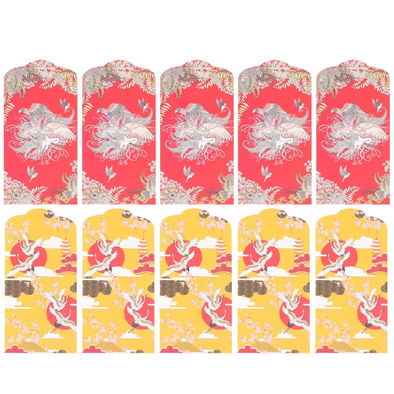 Tinksky 20Pcs New Year Red Envelopes Japanese Money Packets Gift Money
