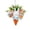 Wreath #3 - 17.72 Inch, variant on Easter Decor 19.69 Inch Spring Door Wreath Spring Wreath Festive Easter Flower Carrot Tree Wreaths Creative Easter Carrot Upside Down Tree Create a Happy Atmosphere Anywhere