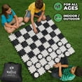 thumbnail image 4 of SWOOC Games - 2-in-1 Reversible Giant Checkers & Tic Tac Toe Game (4ft x 4ft) - Giant Board Games, 4 of 6