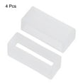 thumbnail image 3 of Uxcell Watch Band Strap Loops Silicone for 24mm Width Watch Band, Transparent 4 Pack, 3 of 5