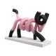thumbnail image 1 of Estatua de gato abstracta, figura de gato, decoración de habitación infantil, adorno de resina europeo para 31.5CMX10CMX22CM, 1 of 9