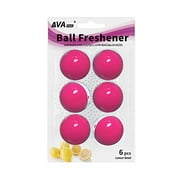 AVA Prime Air Freshener Sneaker Shoe Deodorizer Balls 3 Pairs Neutralizing Odor and Refreshing, Shoes, Gym Bag and Locker/Lemon Smell-Rose Red