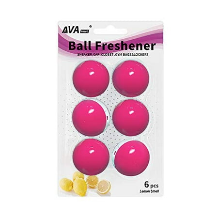 

AVA Prime Air Freshener Sneaker Shoe Deodorizer Balls 3 Pairs Neutralizing Odor and Refreshing Shoes Gym Bag and Locker/Lemon Smell-Rose Red
