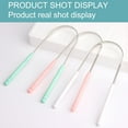 thumbnail image 6 of Mightlink 3Pcs/Set U-Shaped Tongue Cleaner Anti-Slip Handle Stainless Steel Tongue Scraper Oral Brush Cleaning Tool for Adult, 6 of 8