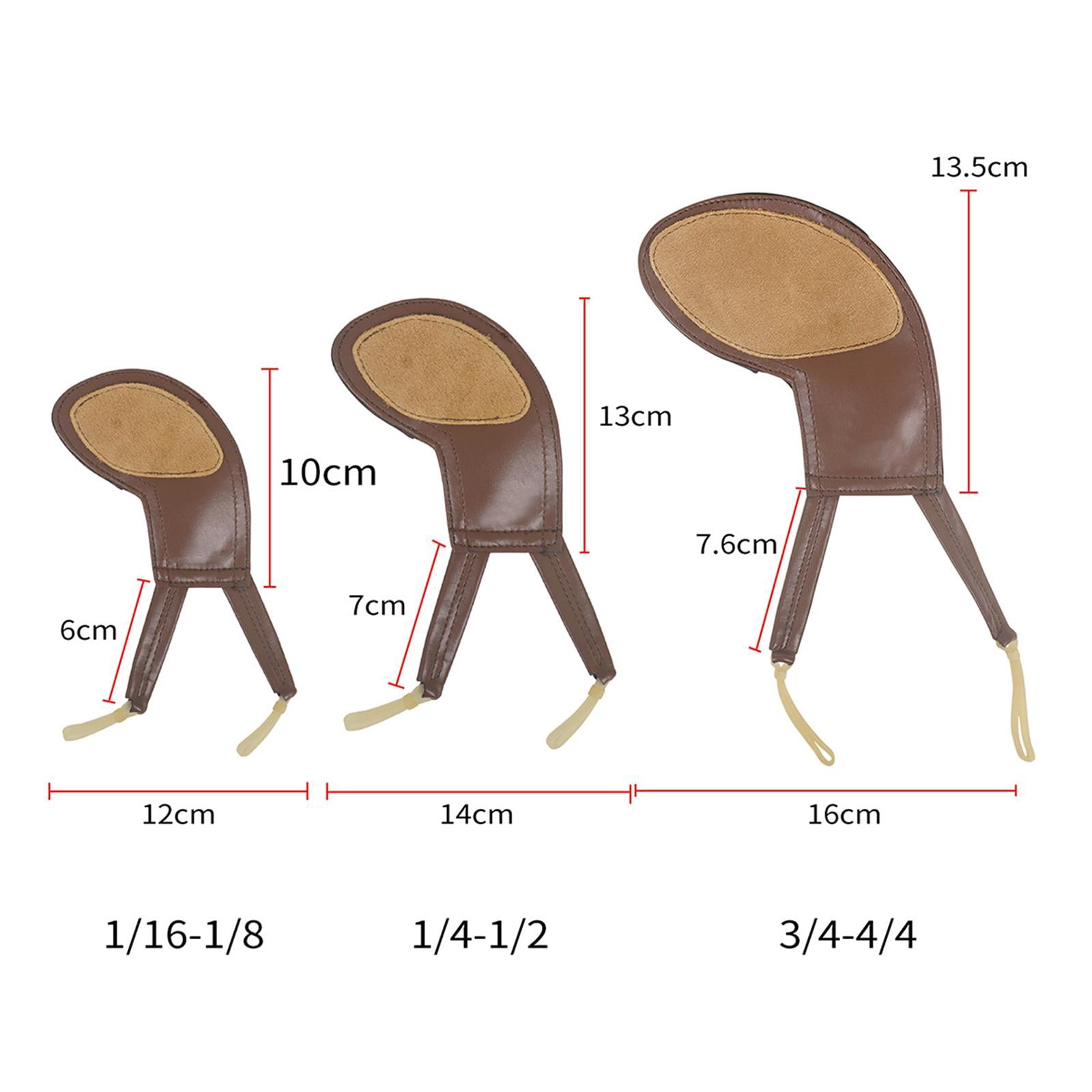 LeeQinersw 1/4 - 1/2 Violin Shoulder Rest Chinrest Support Violin Tool Comfortable Chinrest Brown