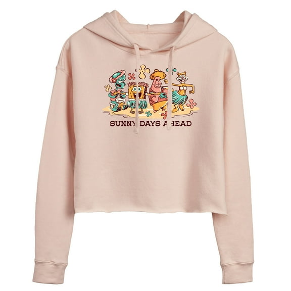 SpongeBob SquarePants - Sunny Days Ahead - Juniors Cropped Pullover Hoodie