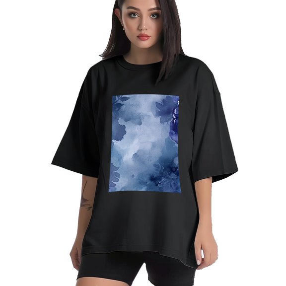 Plus Size Shirt for Women Black Tops for Women Short Sleeves Shirt for Women Peony T Shirt Crewneck Shirt for Women XS
