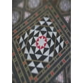 thumbnail image 1 of Ahgly Company Indoor Rectangle Patterned Charcoal Black Novelty Area Rugs, 2' x 4', 1 of 6