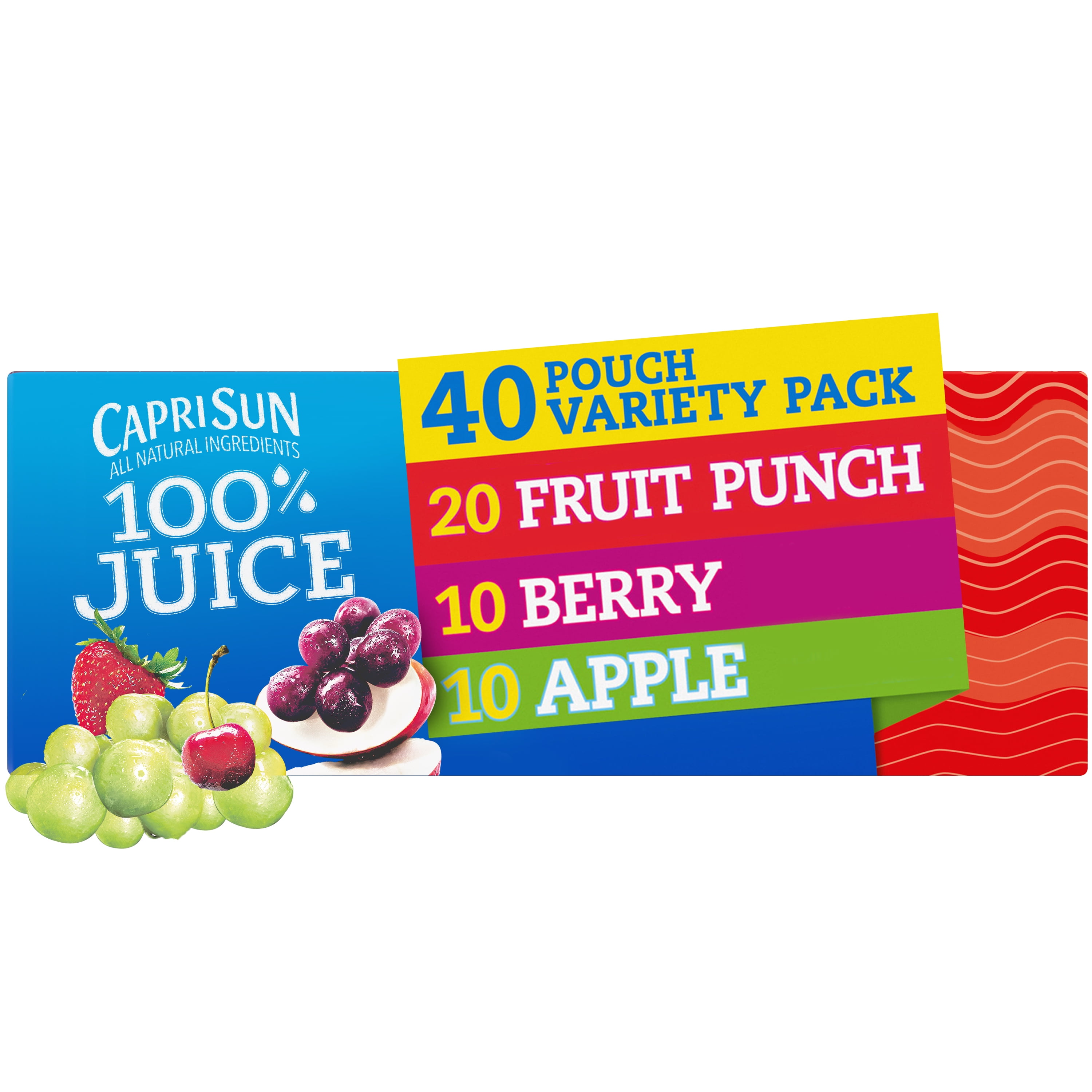 Capri Sun 100 Juice Variety Pack, 40 ct. Box