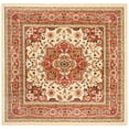 thumbnail image 2 of SAFAVIEH Lyndhurst Miranda Traditional Bordered Area Rug, Ivory/Rust, 6' x 6' Square, 2 of 7
