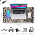 thumbnail image 5 of Long Mouse Pads for Desk,Boho Black and White Ethnic Pattern Desk Mats on Top Of Desks, Desk Mouse Pad Extra Large with 3mm Non-Slip Base and Stitched Edge for Gaming,Office,Work,Home 31.5"x15.7", 5 of 6