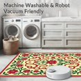 thumbnail image 5 of ODIKA 3'x5' Machine Washable Non-Slip Area Rug, Country Style Hooked with Blossoming Flower Design High Traffic Rug with Pad, Beige, 666939, 5 of 8