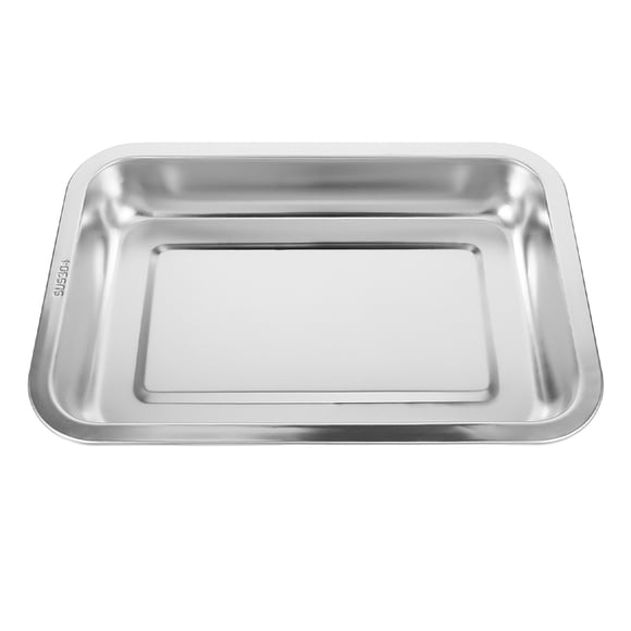 Miangastore Cat Litter Box Open Cat Litter Holder Stainless Steel Litter Box Kitten Litter Pan