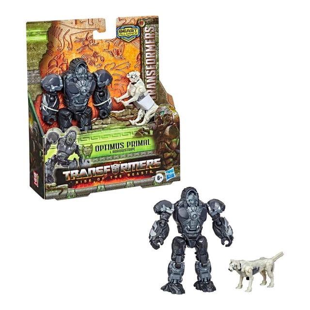 Figura de Acción Transformers Hasbro Beast Weaponizers Optimus y Arrowstripe