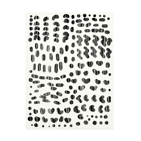 Trademark Fine Art Dan Hobday Dots and Strokes Canvas Wall Art