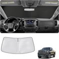 thumbnail image 1 of GHSDFBB Car Windshield Sun Shade Foldable,Sun Protection for Car Front Windshield,Sun Protector for UV Ray,Car Interior Accessories for Sun Heat,Fit for 2019-2024 GMC Sierra 1500 2500 3500, 1 of 7